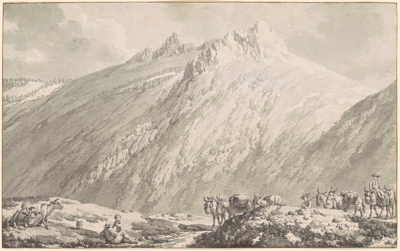 Jean-Jacques-François Le Barbier - The Grimsel Pass