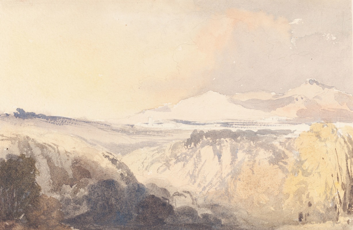 John Gendall - Landscape with a Distant Mountain Range