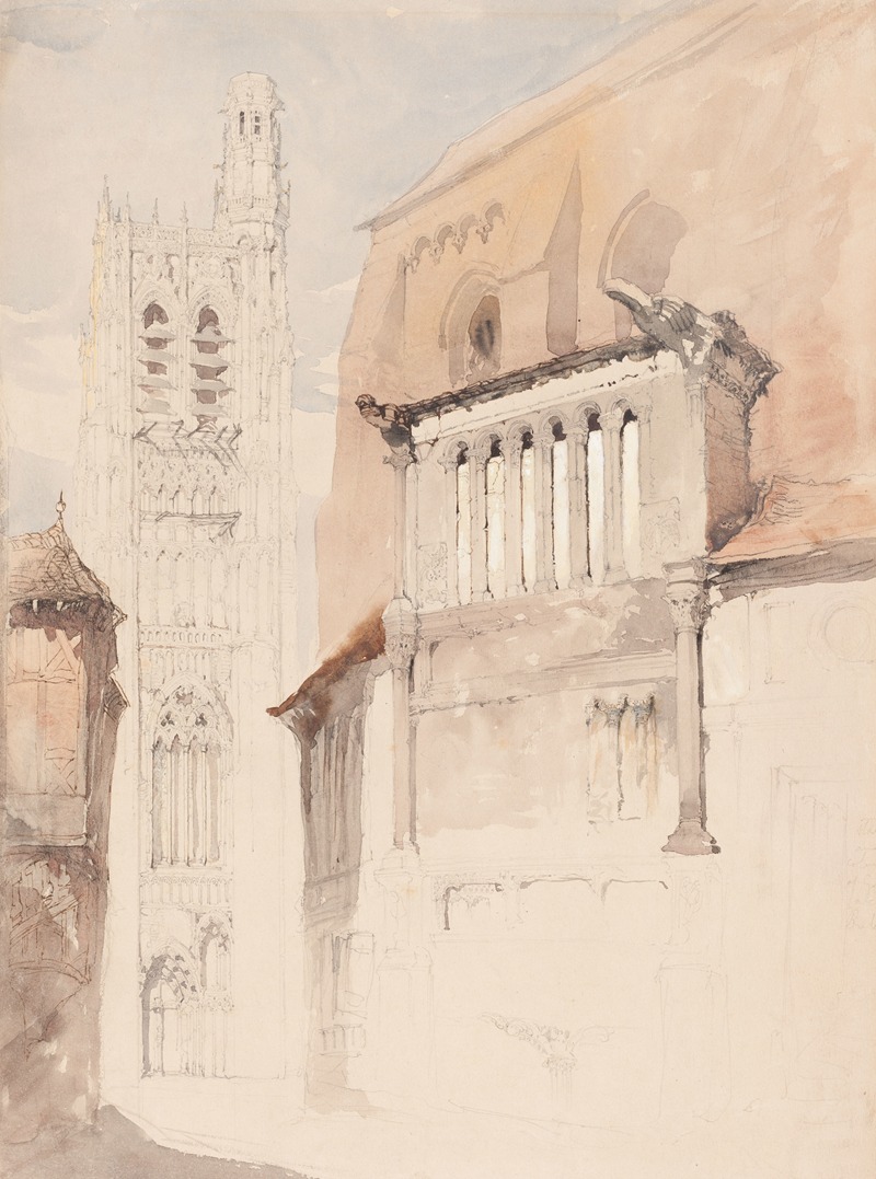 John Ruskin - Tower of the Cathedral at Sens