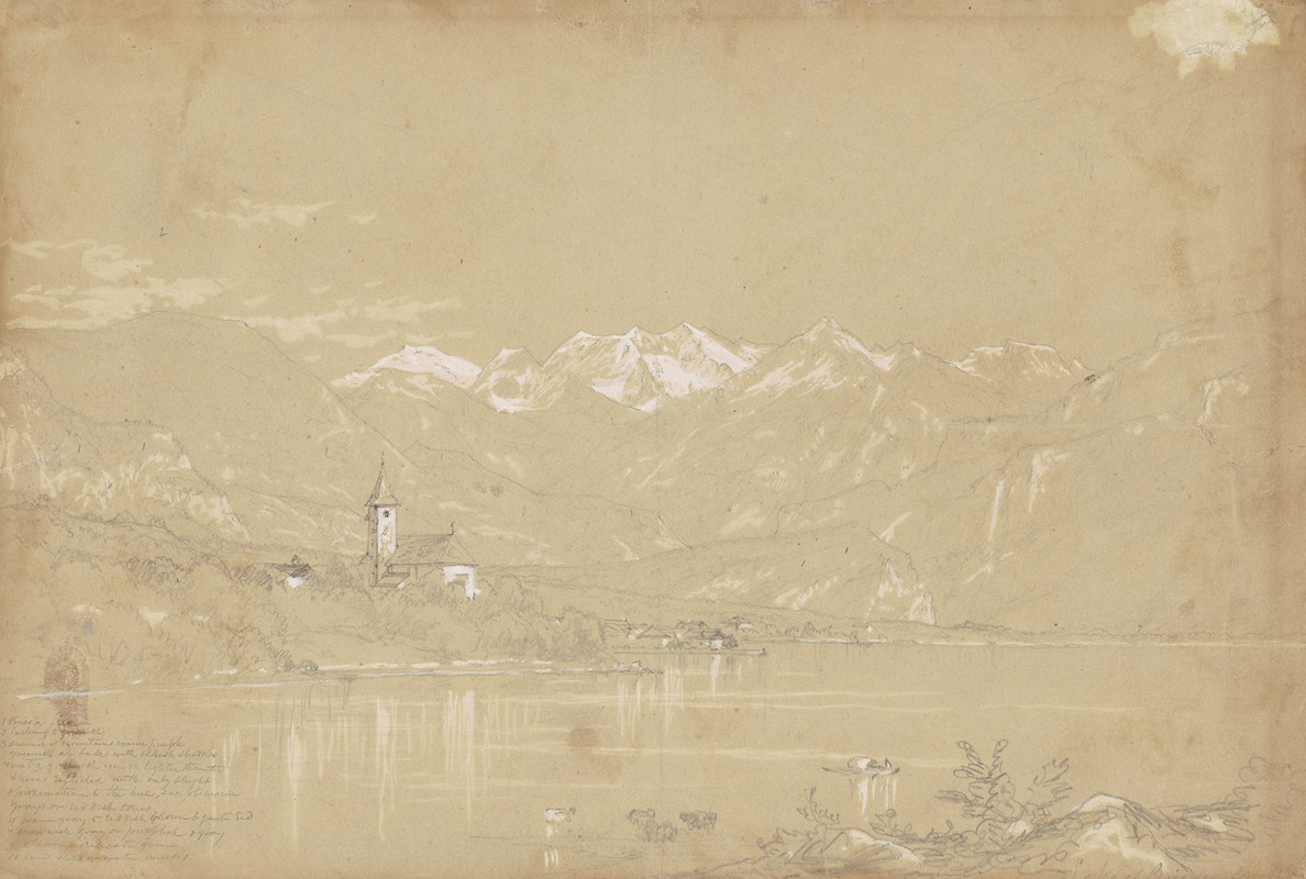John William Casilear - Lake of Brienz