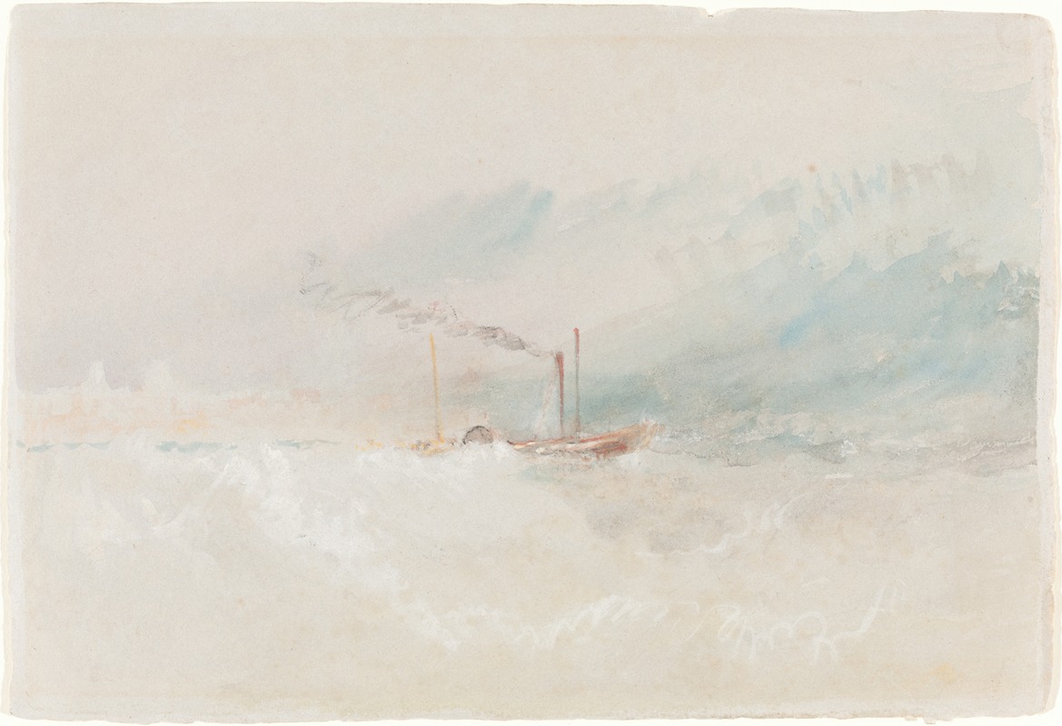 Joseph Mallord William Turner - A Packet Boat off Dover
