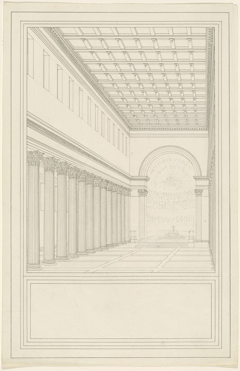 Karl Friedrich Schinkel - The Nave and Apse,without a Transept,of a Cathedral for Berlin