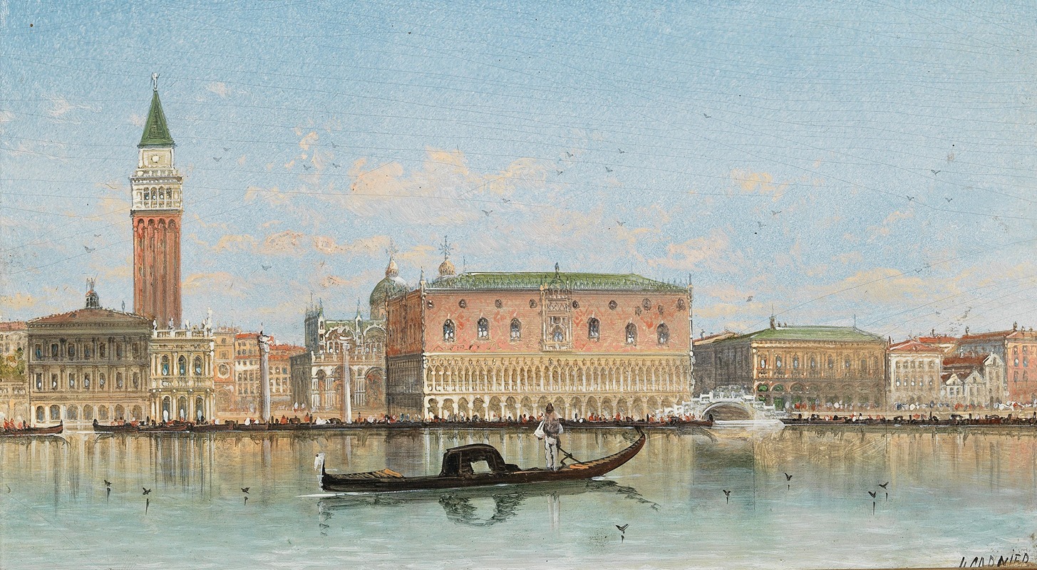 Karl Kaufmann - Venice, a View of St Mark’s Colum