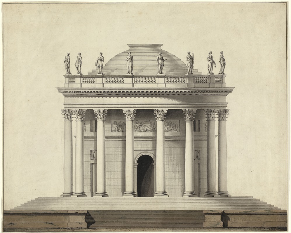 Louis Gustave Taraval - A Classical Temple