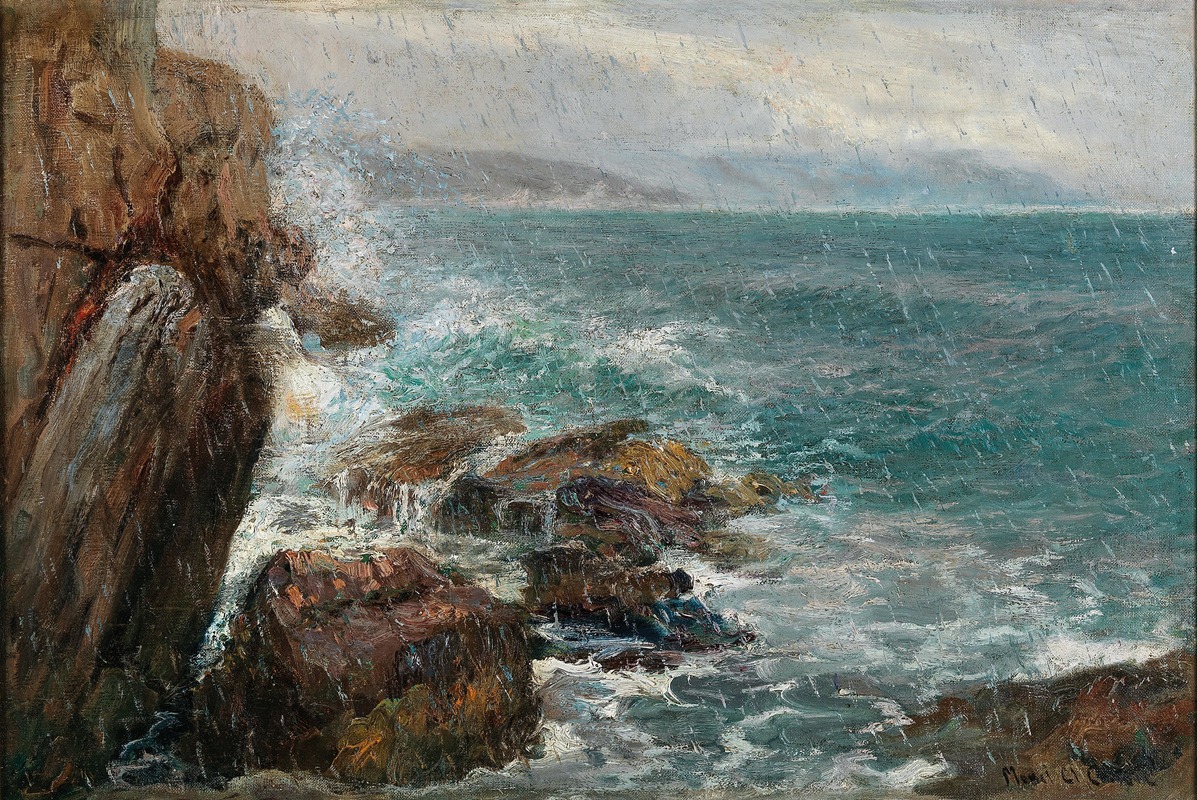 Menci Clement Crnčić - A Rainy Day on the Shore