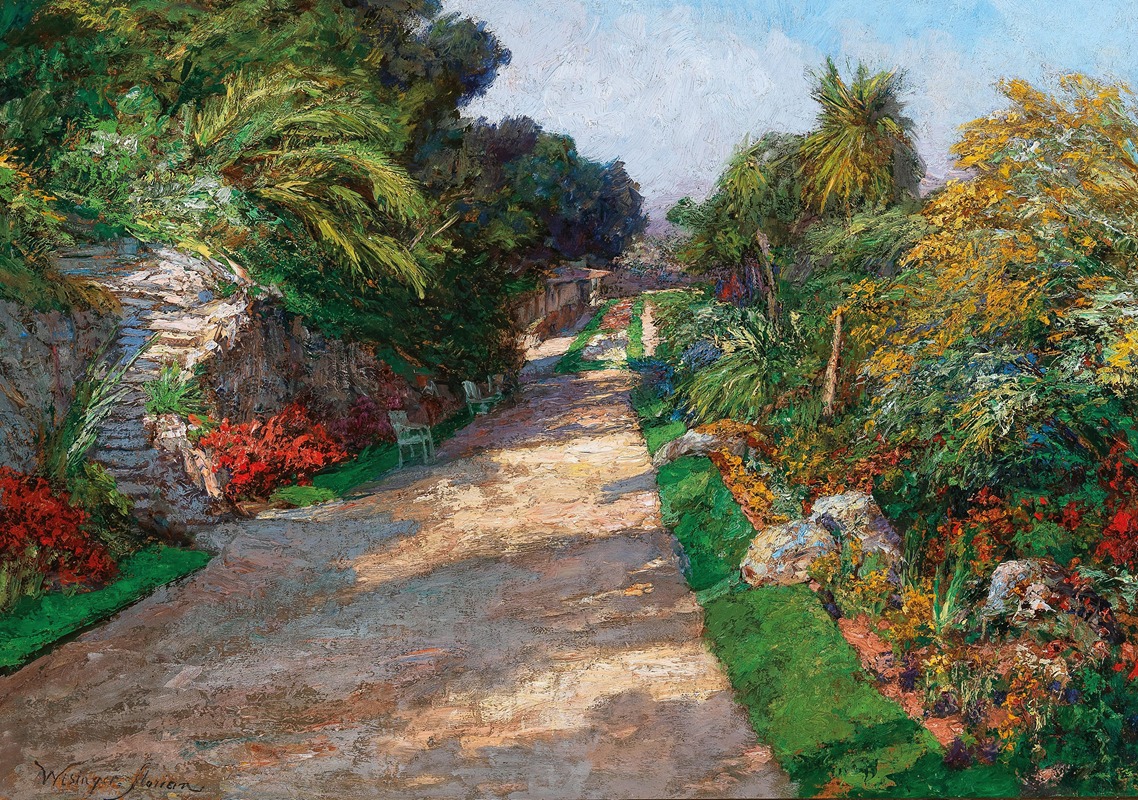 Olga Wisinger-Florian - A Gardenpath of the Riviera Palace Hotels bei Monte Carlo