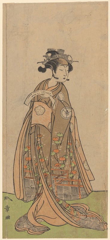 Katsukawa Shunshō - One of the Segawas Holding a Letter