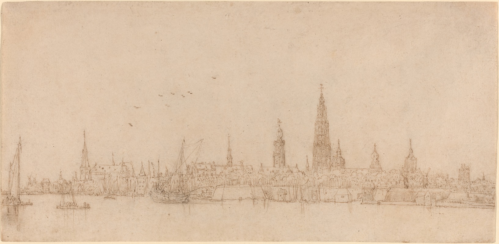 Wenceslaus Hollar - View of Antwerp