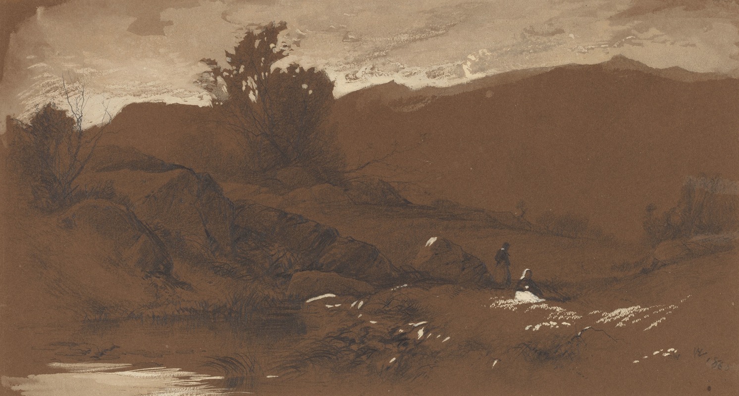 William Hart - Figures in a Landscape