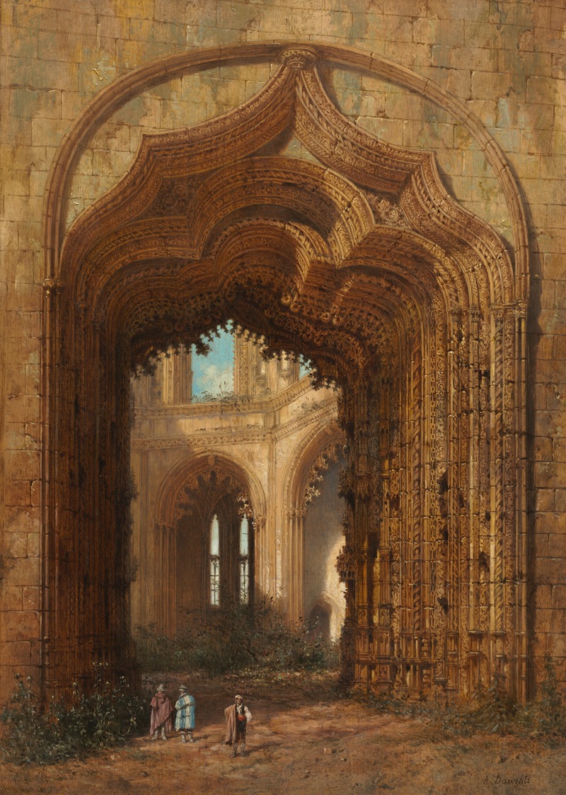 Adrien Dauzats - Ruined Church
