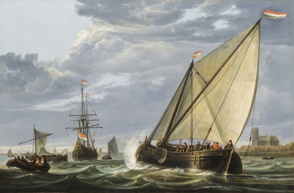 Aelbert Cuyp - Shipping on the Maas, Dordrecht