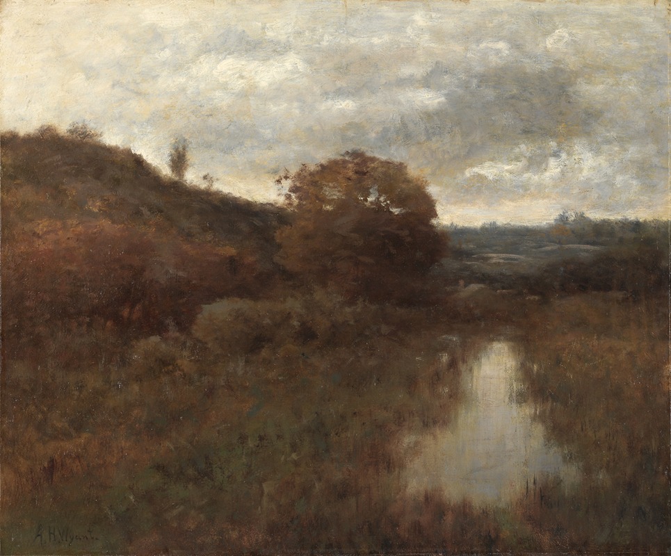 Alexander Helwig Wyant - Autumn Landscape and Pool