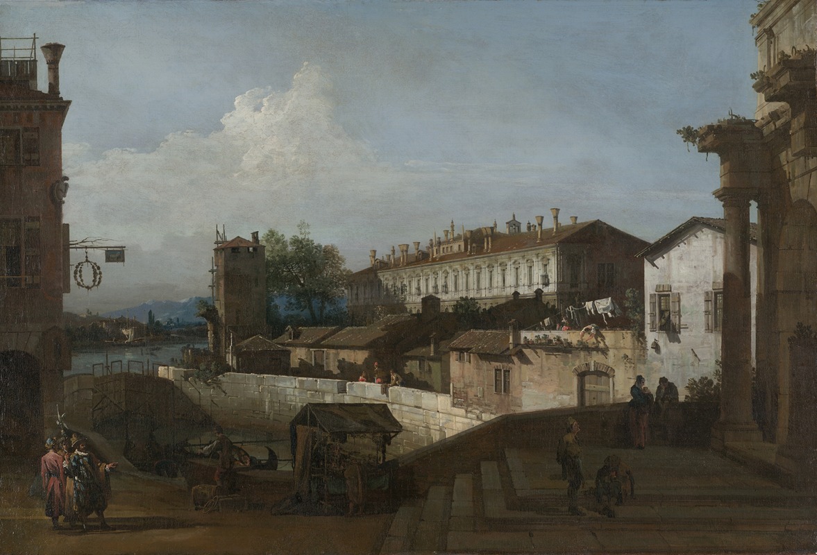 Bernardo Bellotto - The Lock at Dolo