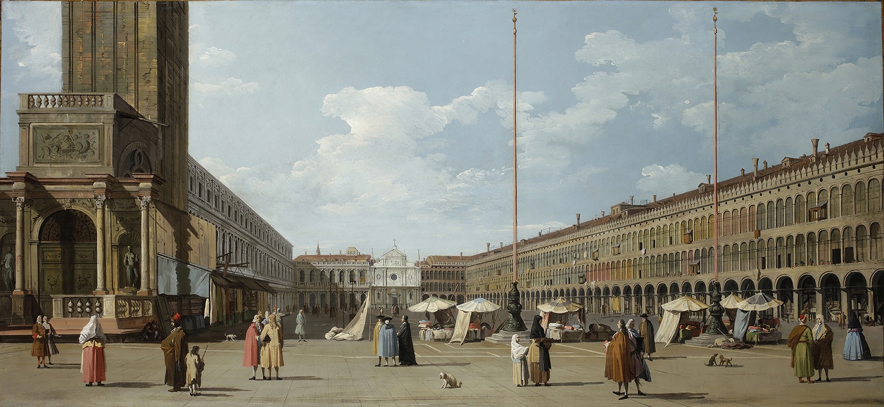 Canaletto - Venice, the Molo with Santa Maria della Salute