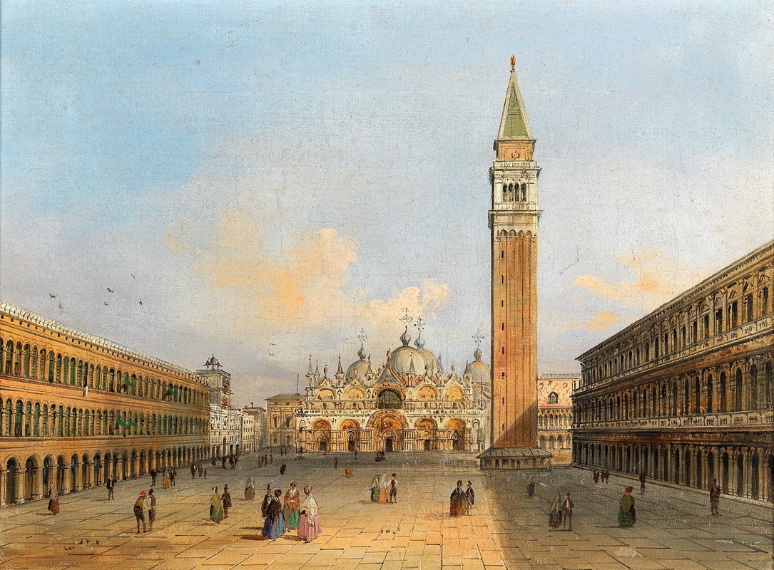 Carlo Grubacs - A view of St Mark’s Square and the Campanile