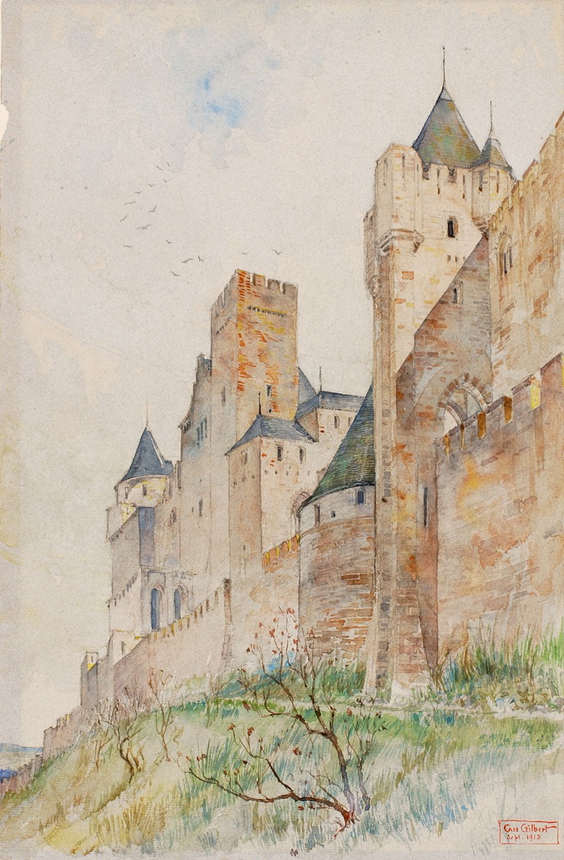 Cass Gilbert - Battlements of Carcassonne, France