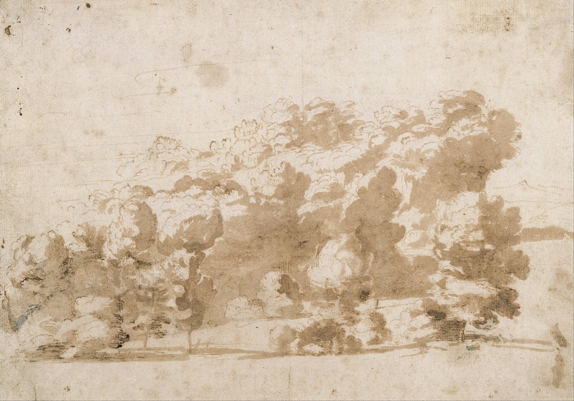 Anthony van Dyck - A wooded ridge