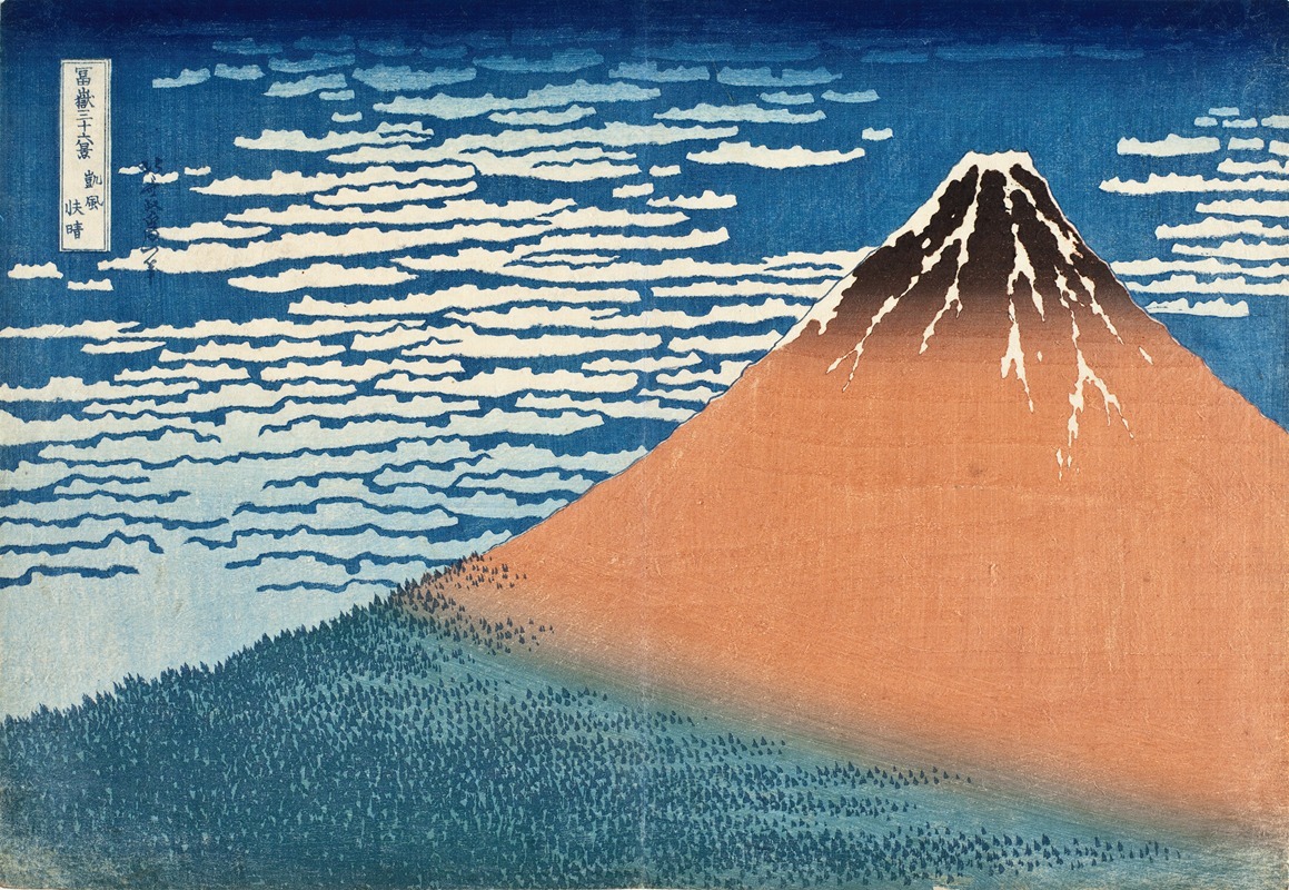 Katsushika Hokusai - South Wind, Clear Dawn