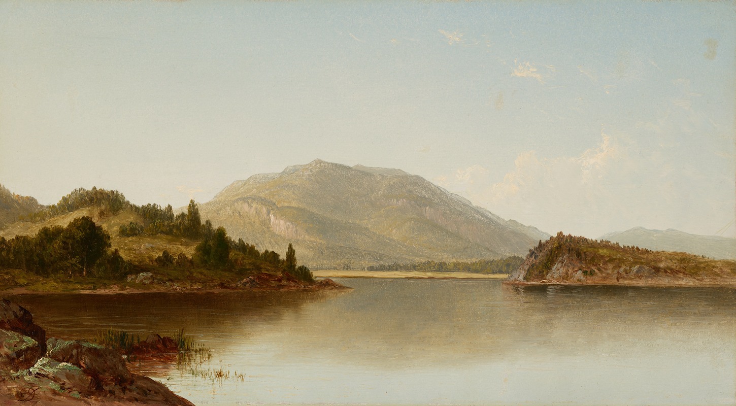 David Johnson - Bear Mountain and Iona Island on the Hudson River