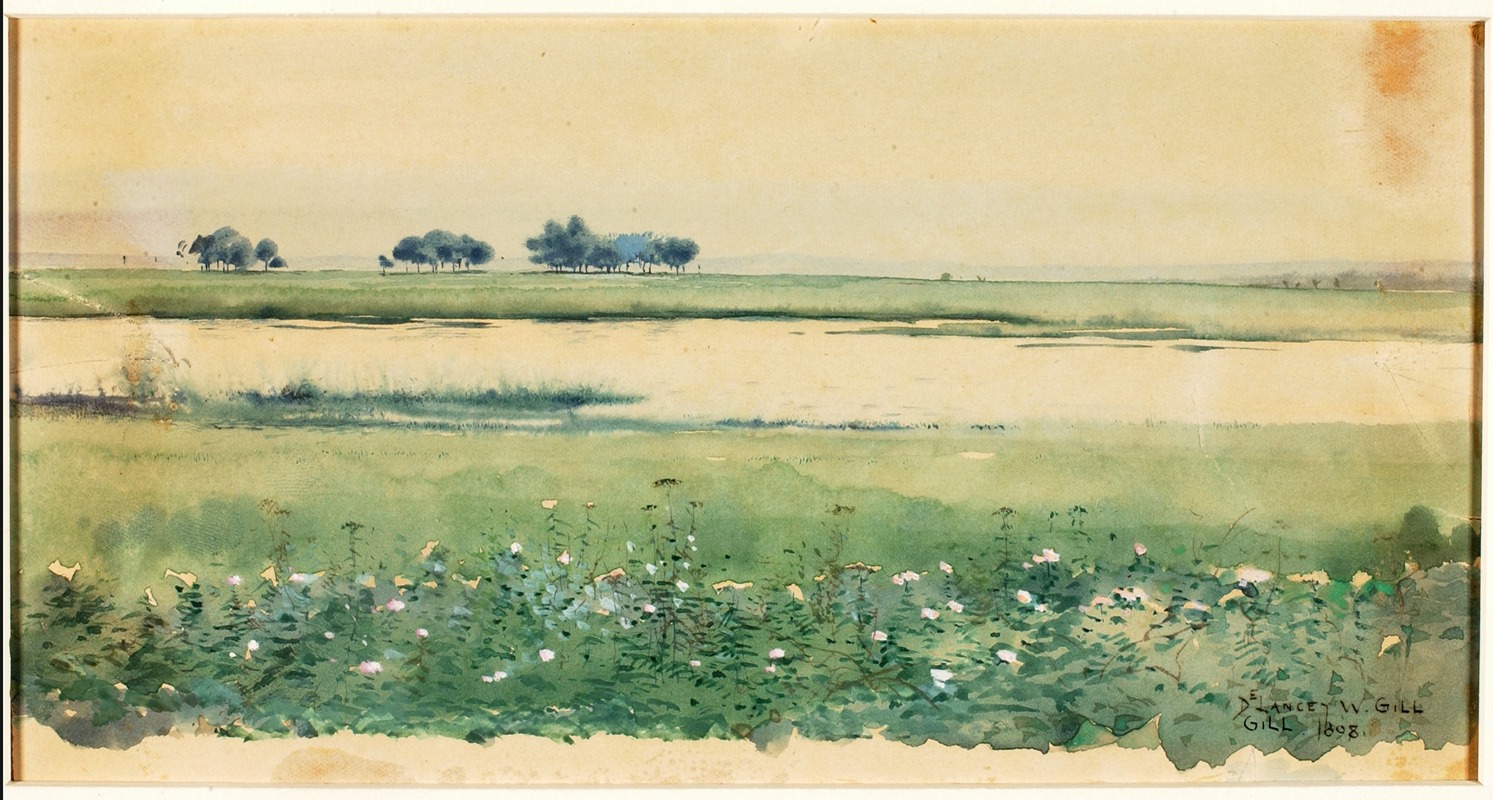 De Lancey Gill - Landscape with Marshes