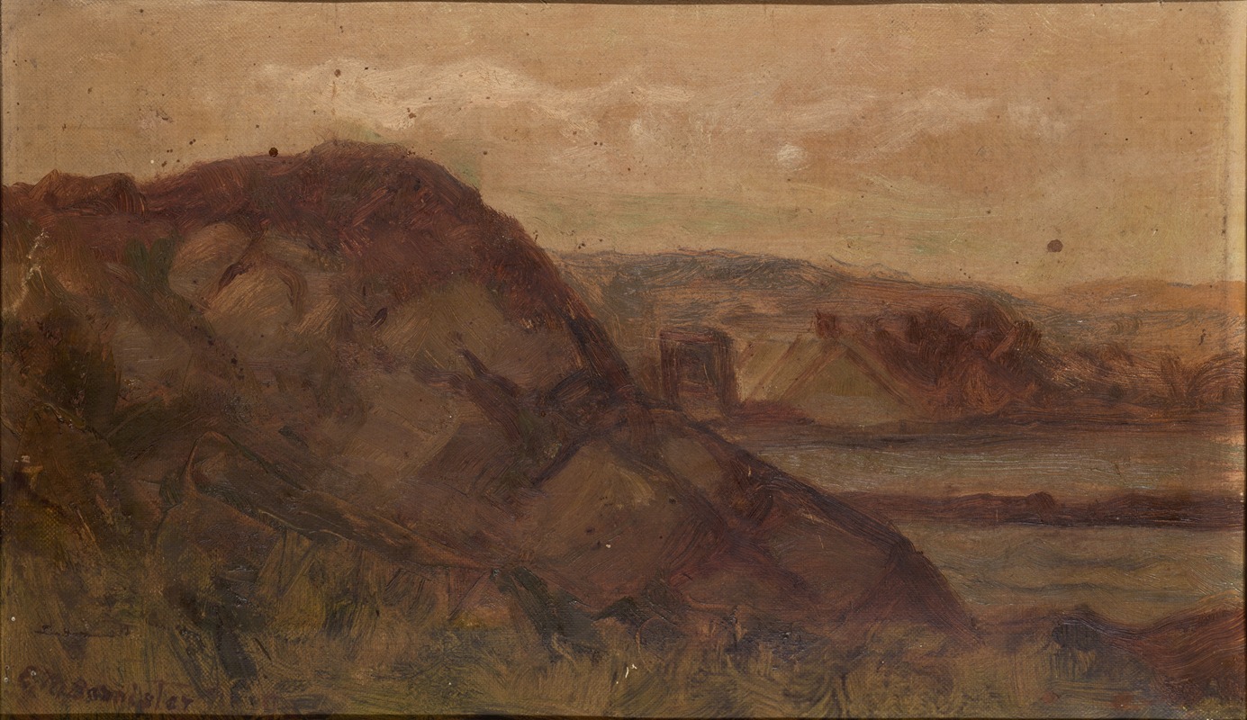 Edward Mitchell Bannister - Untitled (landscape with rocks)