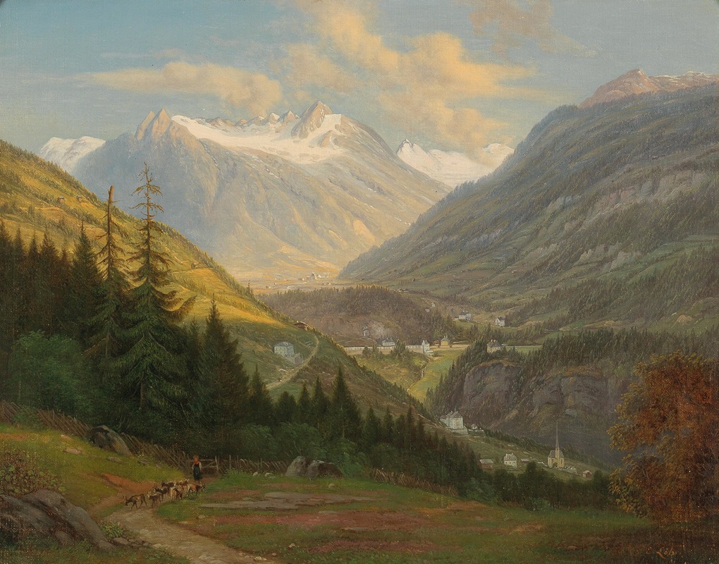 Emil Ludwig Löhr - View of Bad Gastein