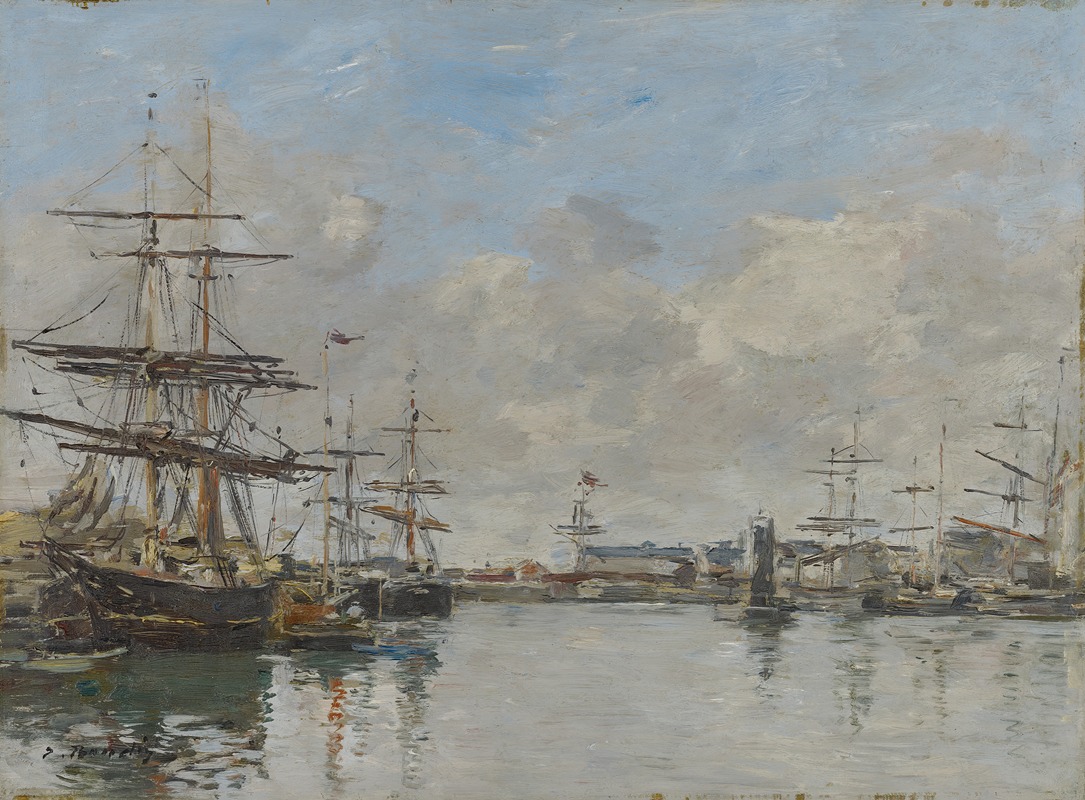 Eugène Boudin - The Harbor of Le Havre