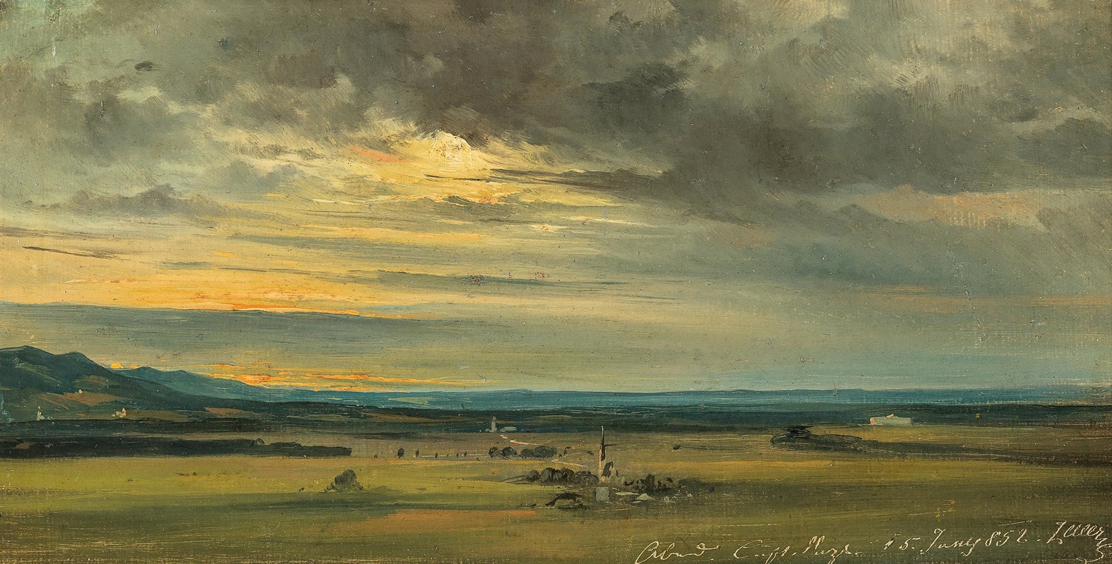 Friedrich Zeller - Salzburg, View of Maxglan and Klessheim