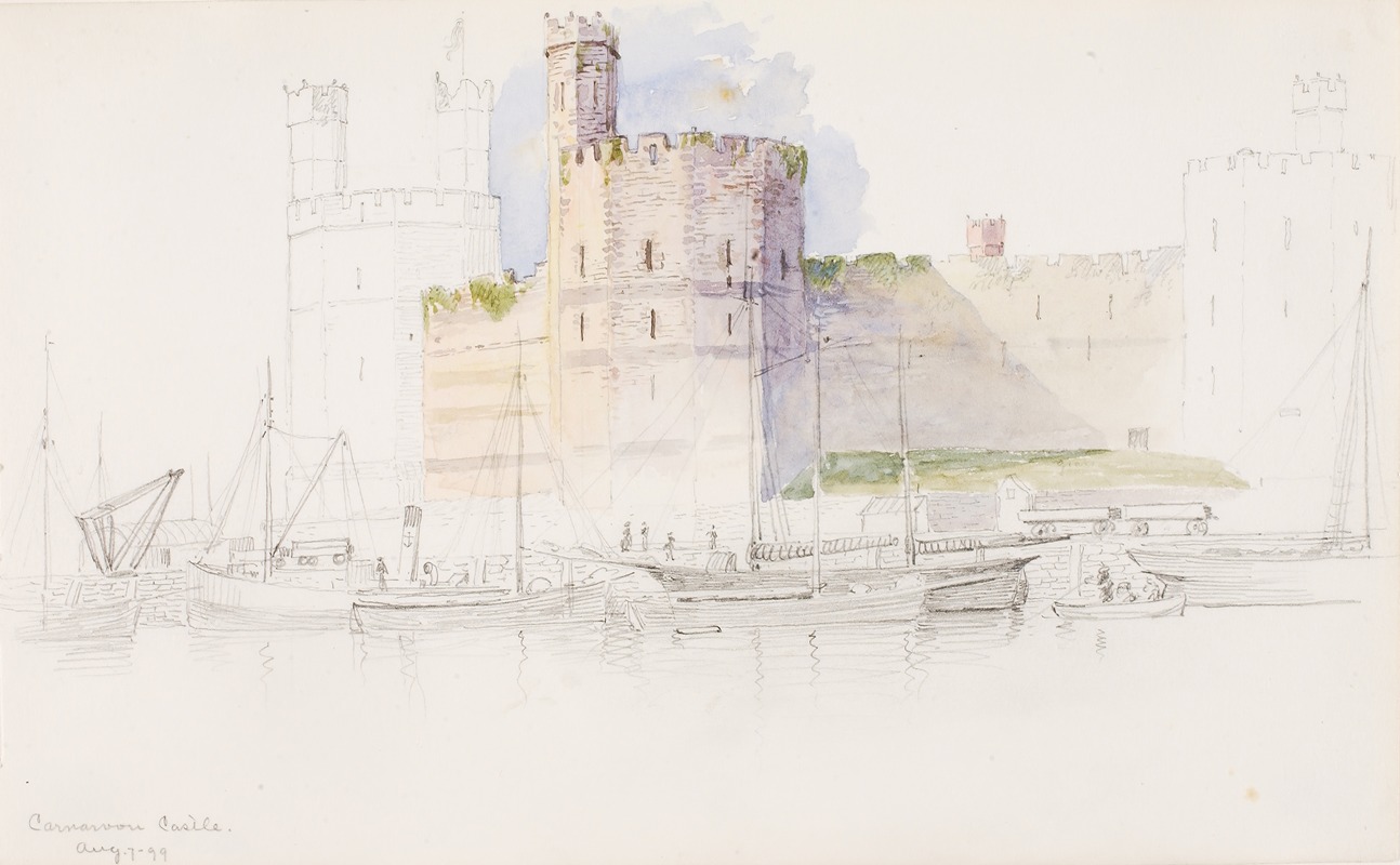 George Elbert Burr - Caernarvon Castle