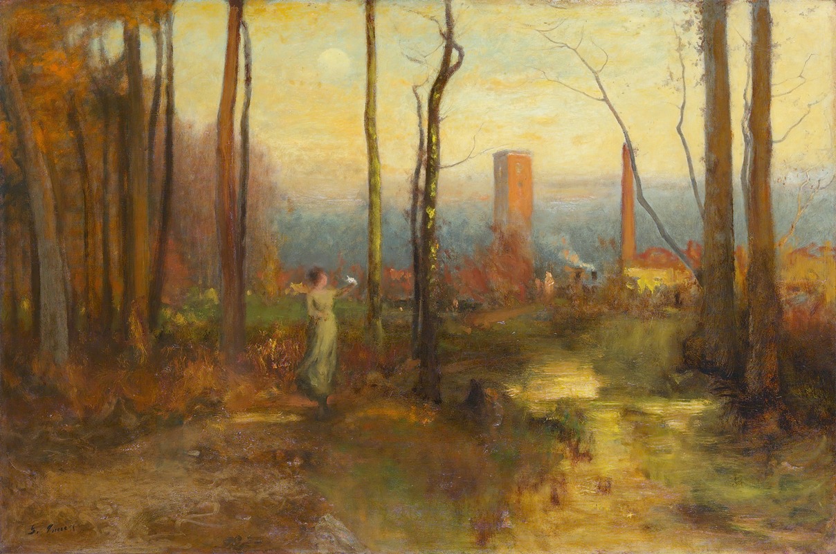 George Inness - The Mill Stream, Montclair, New Jersey