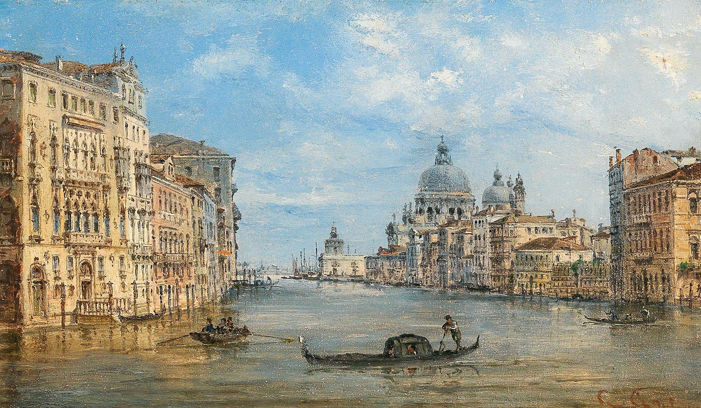 Giovanni Grubacs - Venice, a view of the Grand Canal
