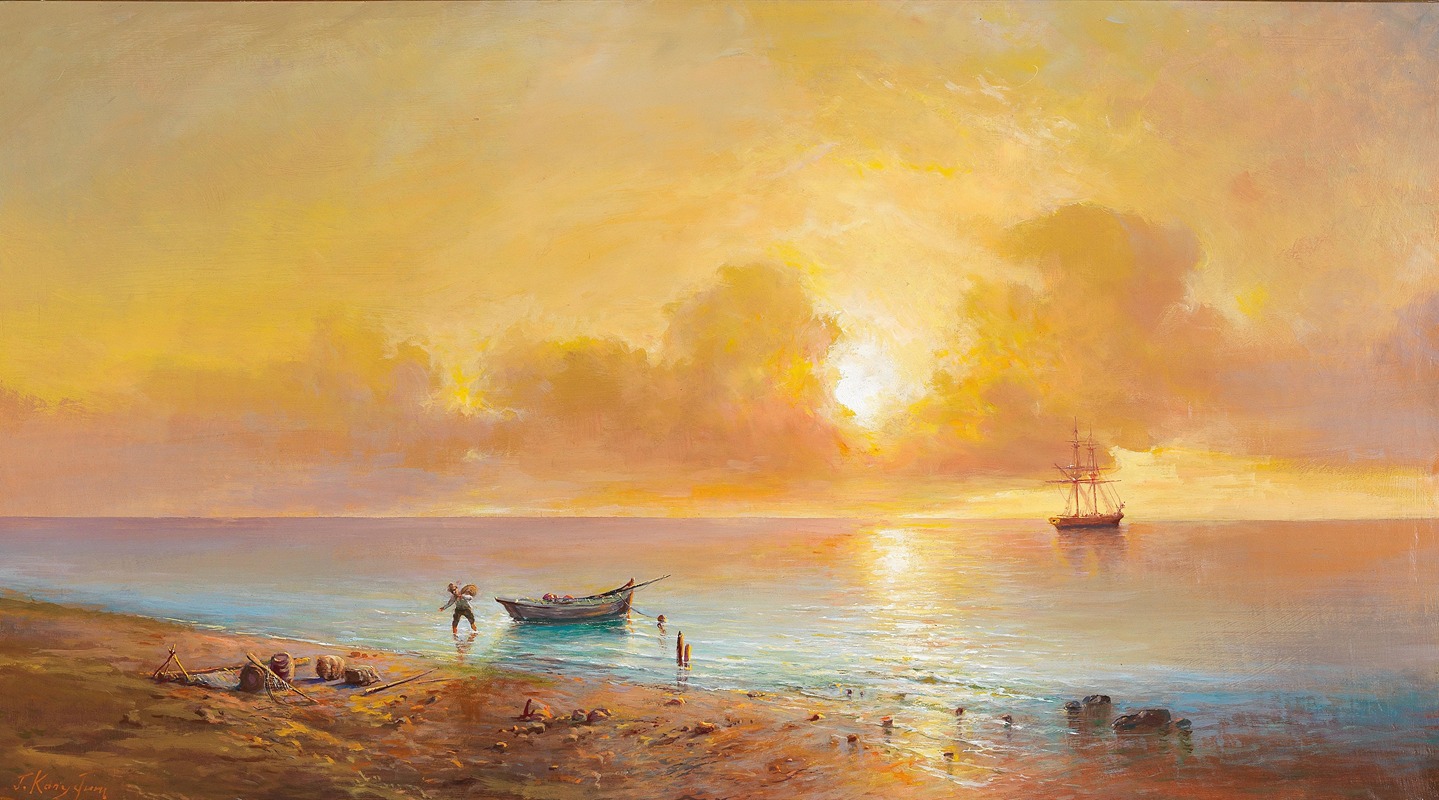 Grigori Ivanovitch Kapustin - Sunset on the Black Sea Coast
