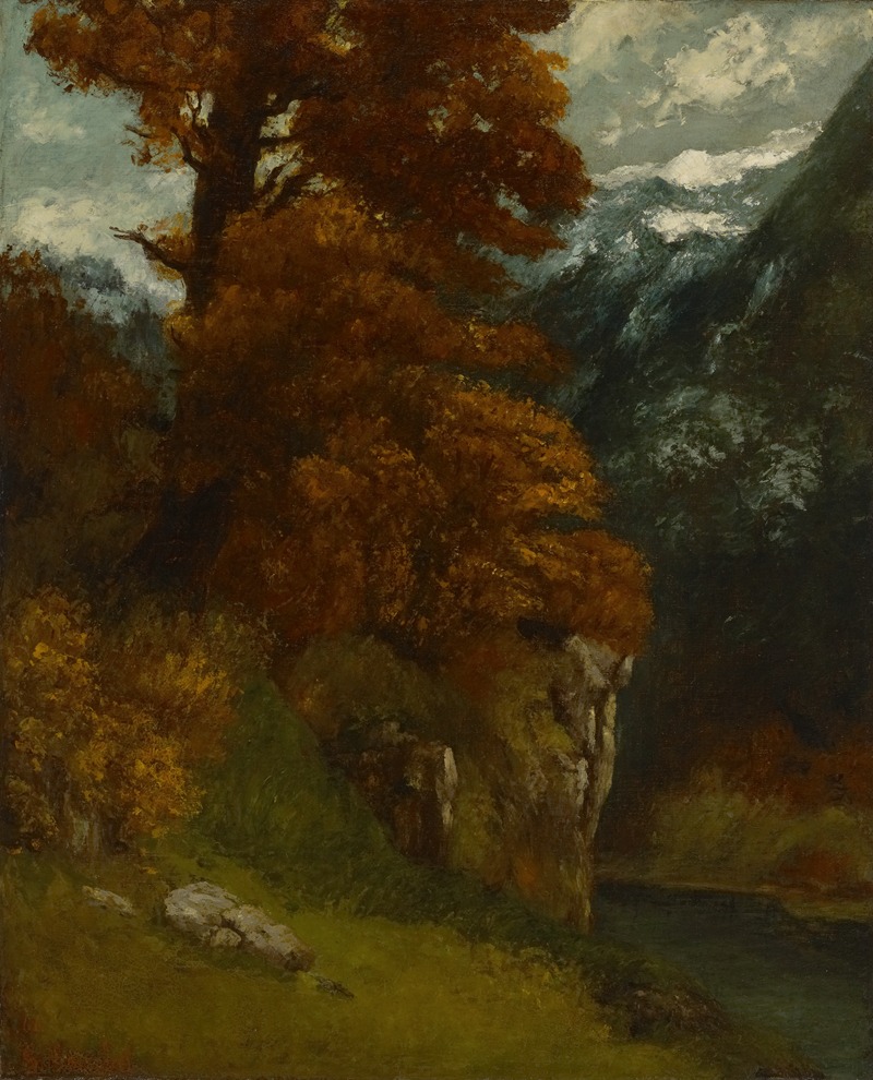 Gustave Courbet - The Glen at Ornans (Bords du Doubs; Effet d’Automne)