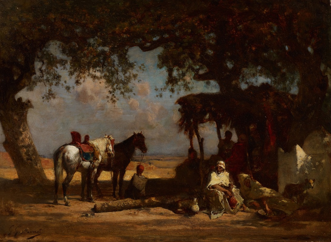 Gustave-Achille Guillaumet - An Arab Encampment