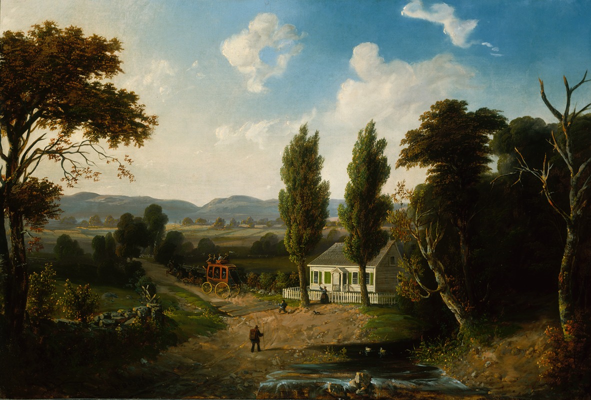 Henry Boese - Landscape with Stagecoach