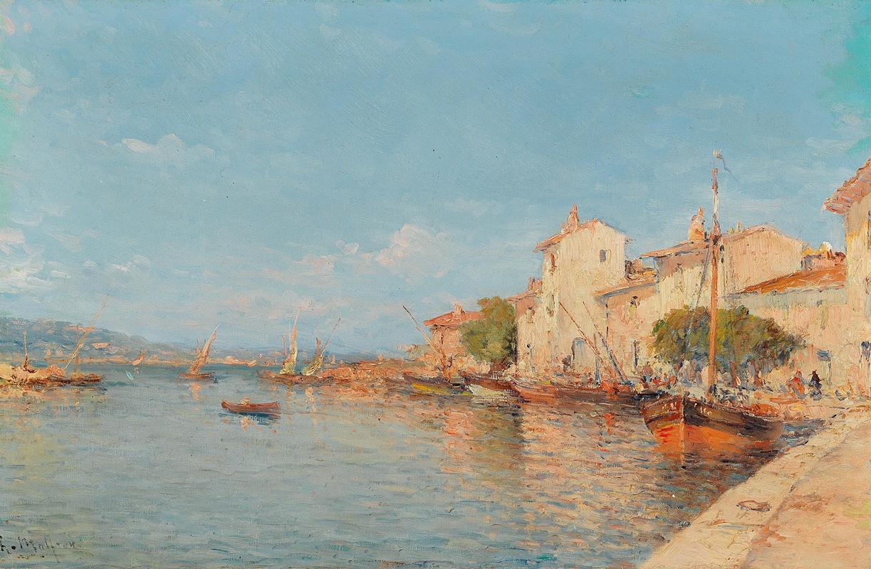 Henry Malfroy - View of a Harbour in Summer