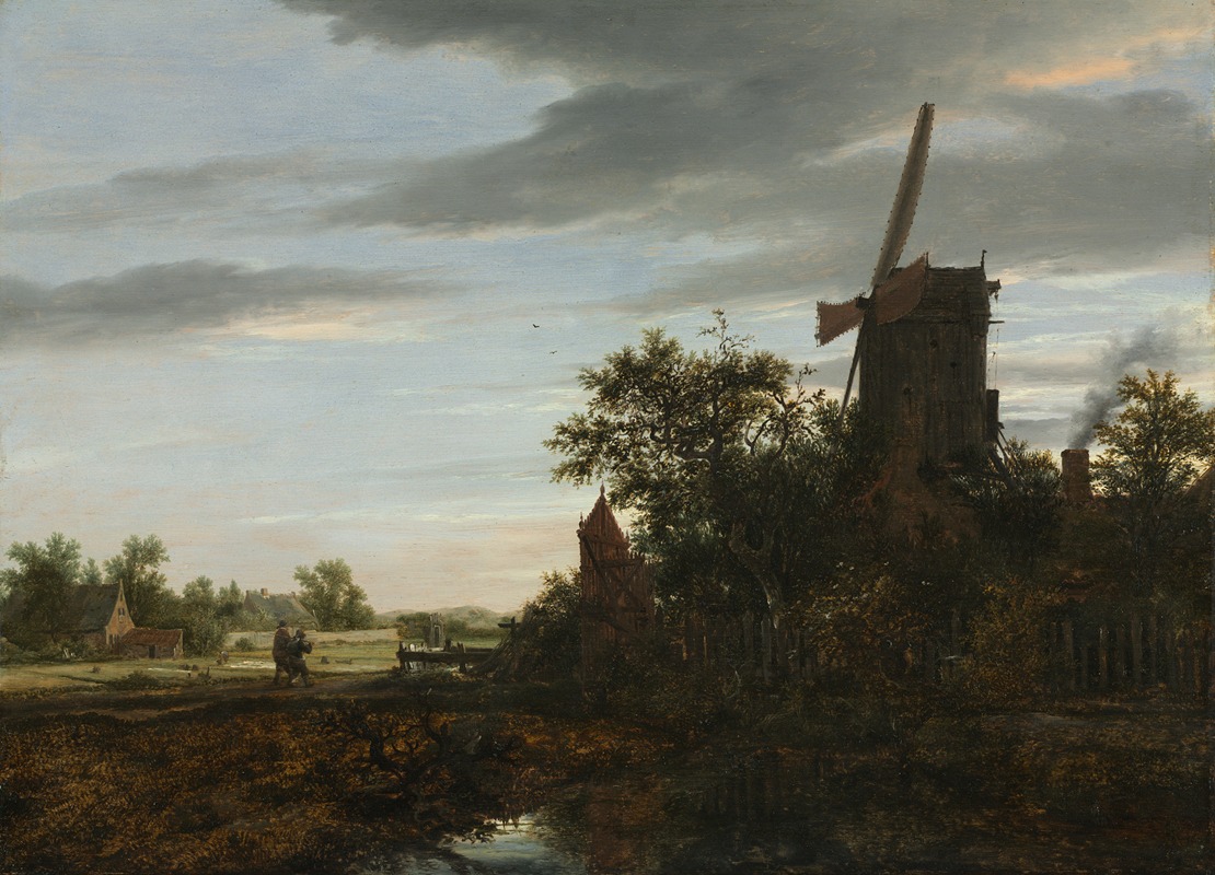 Jacob van Ruisdael - Landscape with a Windmill