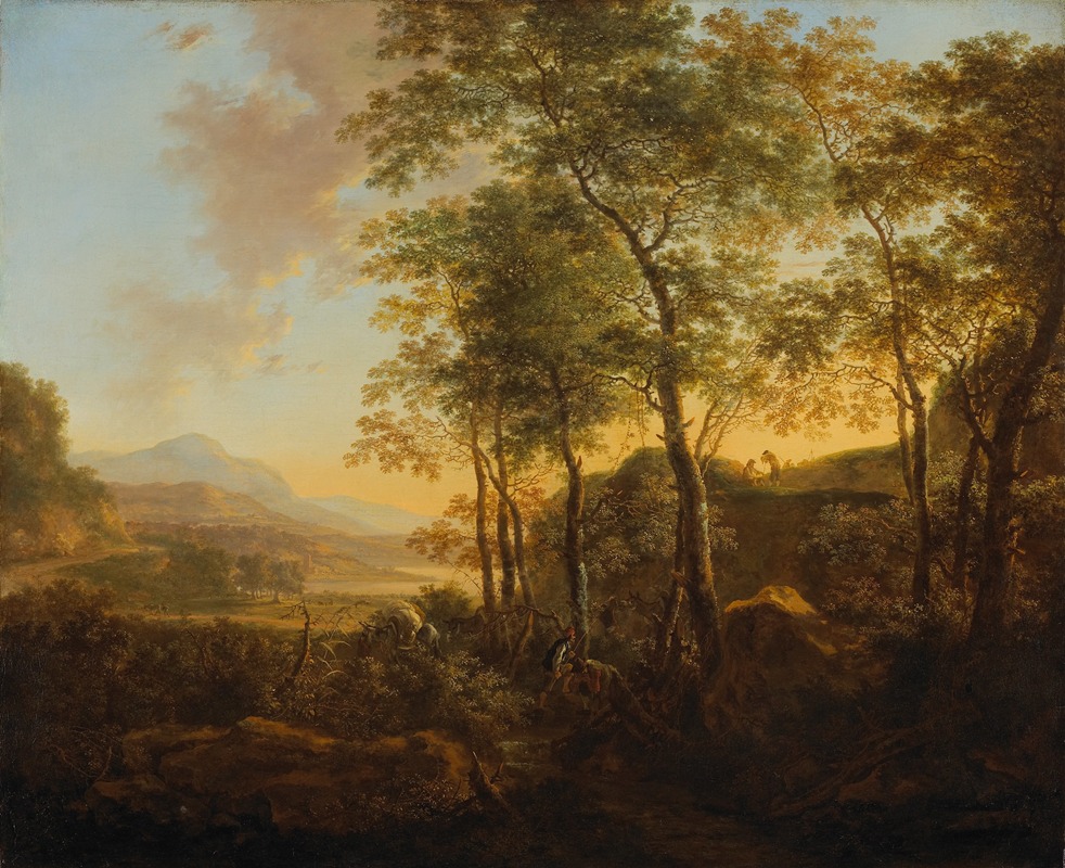 Jan Both - Wooded Hillside with a Vista