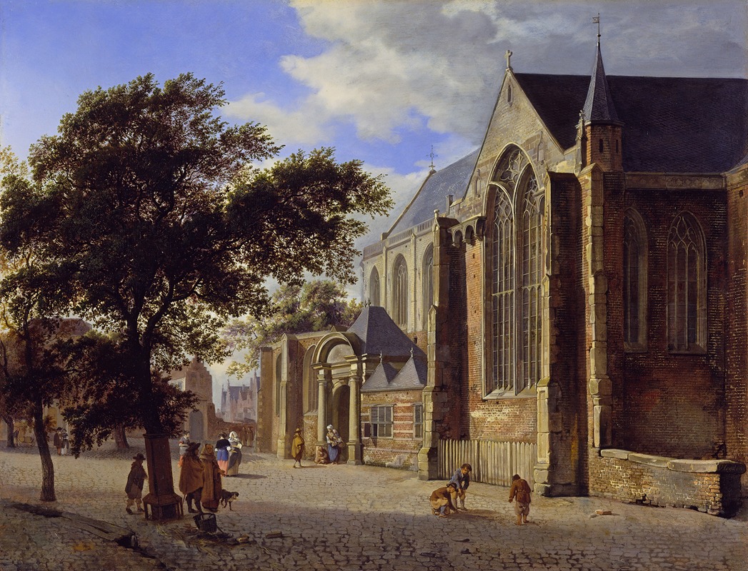 Jan van der Heyden - Exterior of a Church