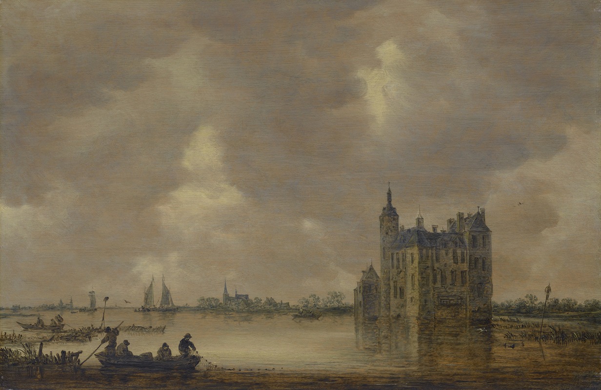 Jan van Goyen - A Castle by a River