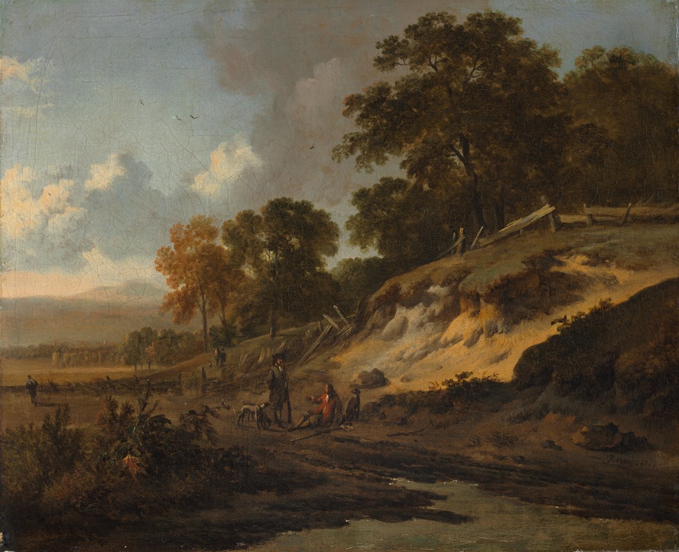 Jan Wijnants - Landscape with Hunters