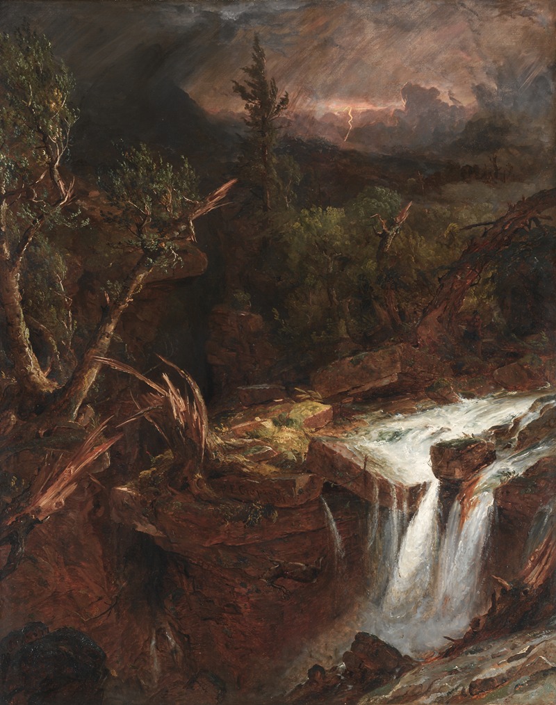 Jasper Francis Cropsey - The Clove – A Storm Scene in the Catskill Mountains