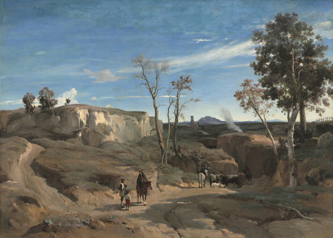 Jean-Baptiste-Camille Corot - La Cervara, the Roman Campagna