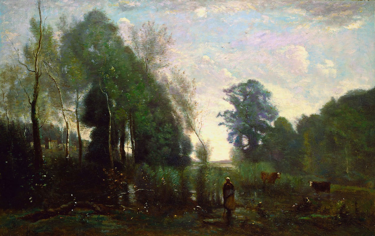 Jean-Baptiste-Camille Corot - Misty Morning