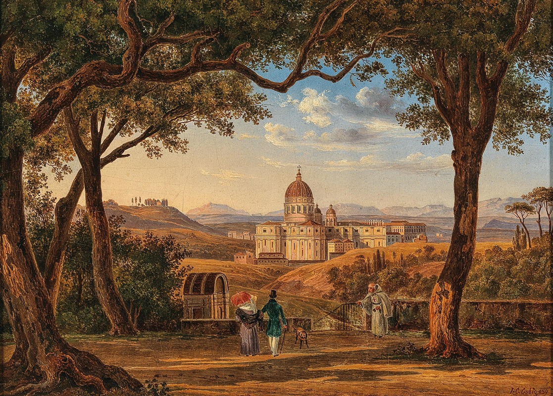 Johann Christoph Gubig - Rome, View of St. Peter’s Basilica
