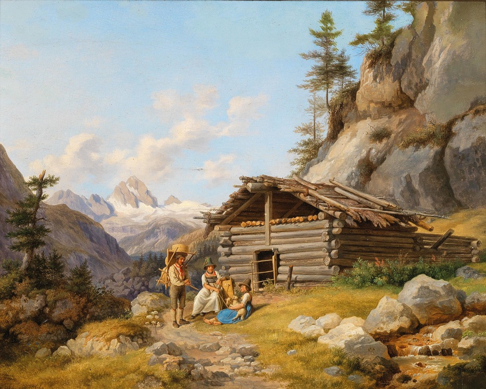 Johann Philipp Heinel - On the Alpine Pastures