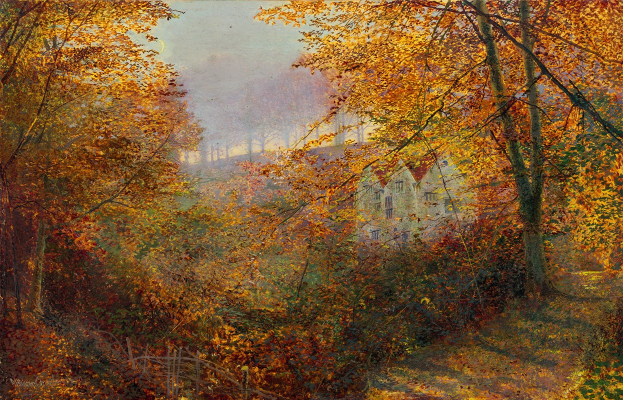 John Atkinson Grimshaw - A House in a Clearing