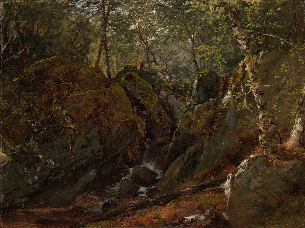 John Frederick Kensett - Catskill Waterfall