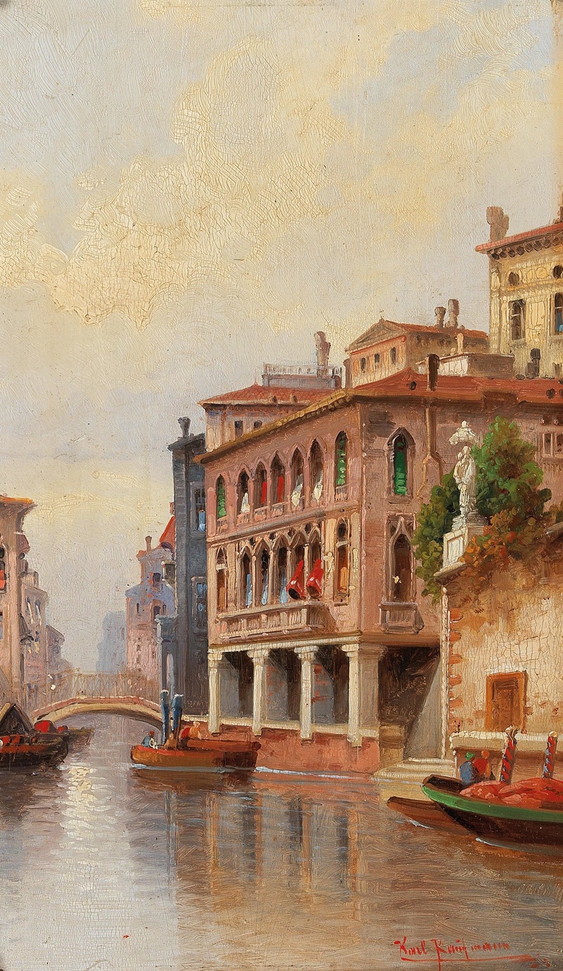 Karl Kaufmann - Venice, Canal Scene