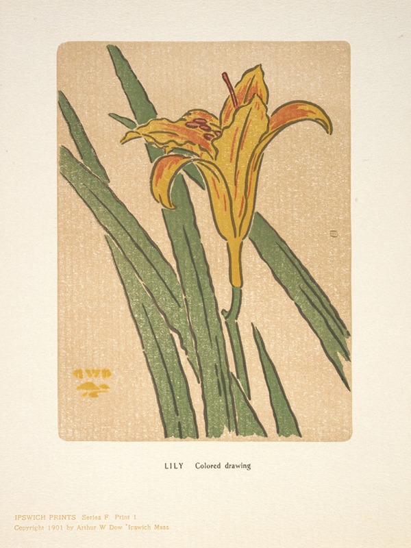 Arthur Wesley Dow - Ipswich Prints; Lily